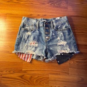 Forth of July jean shorts